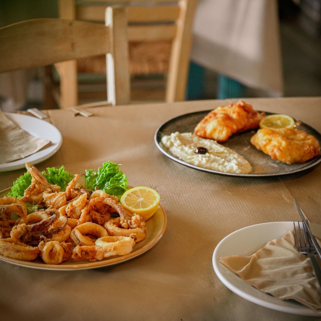 Fresh ingredients and a gastronomic seafood experience korali